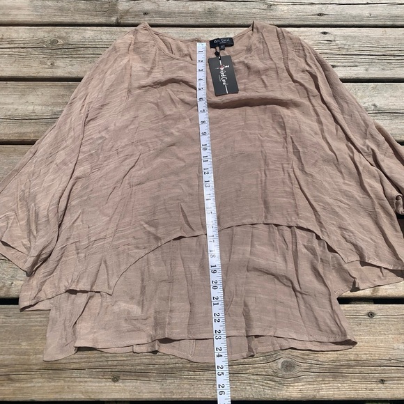 Red Coral High-Low Layered Top – Size Medium (NWT) - Picture 7 of 7